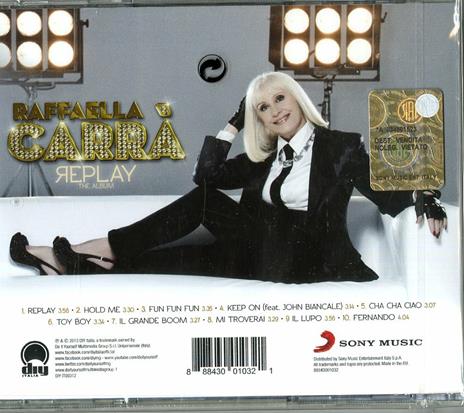 Replay - CD Audio di Raffaella Carrà - 2