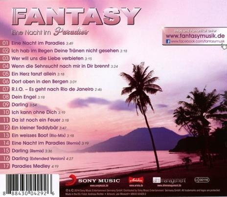 Eine Nacht Im Paradies - CD Audio di Fantasy - 2