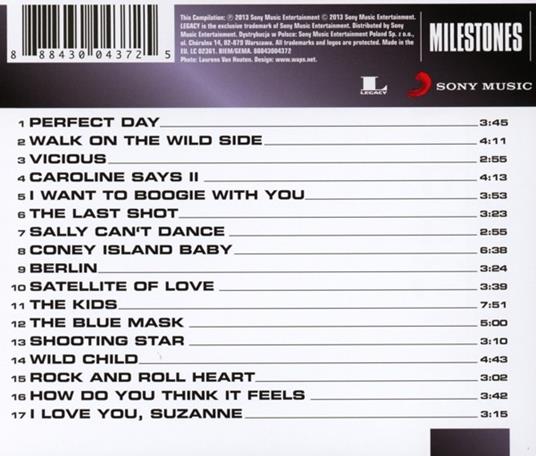 Milestones. Lou Reed - CD Audio di Lou Reed - 2