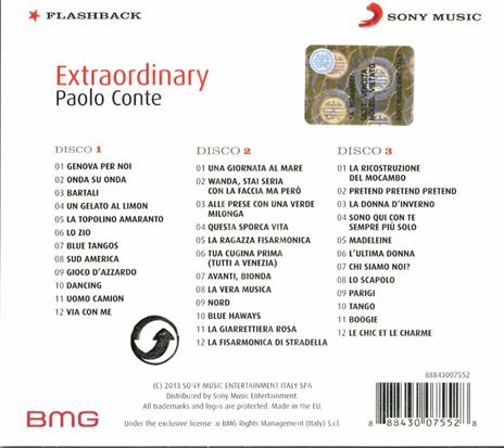 Extraordinary - CD Audio di Paolo Conte - 2