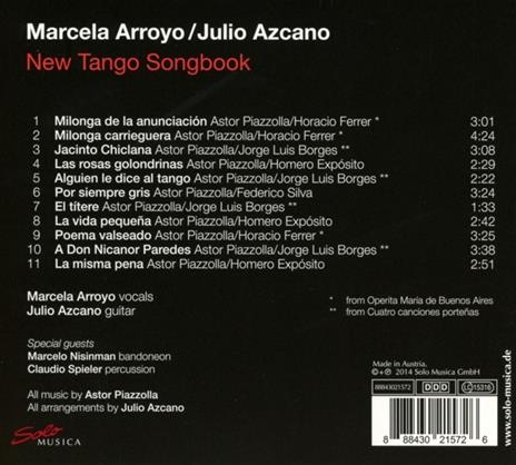 New Tango Songbook - CD Audio - 2