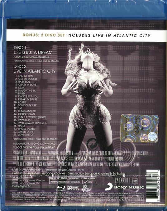 Beyonce. Life Is But A Dream (2 Blu-ray) - Blu-ray di Beyoncé - 2