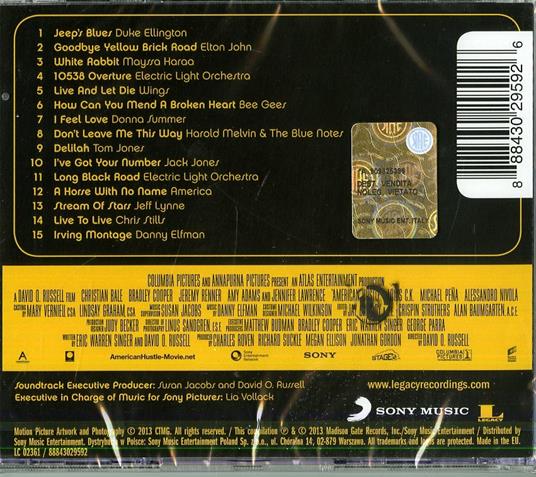 American Hustle (Colonna sonora) - CD Audio - 2