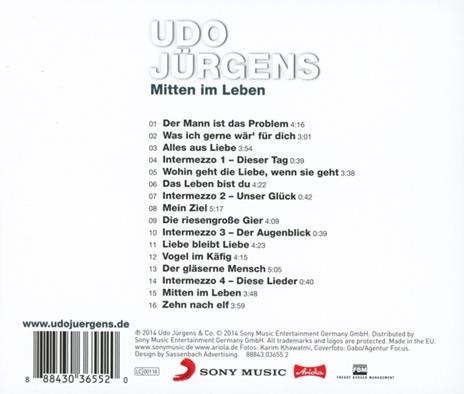 Mitten Im Leben - CD Audio di Udo Jürgens - 2