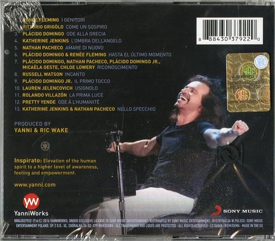 Inspirato - CD Audio di Yanni - 2