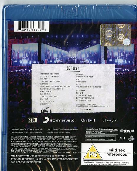 One Direction. Where We Are. Live From San Siro Stadium (Blu-ray) - Blu-ray di One Direction - 2
