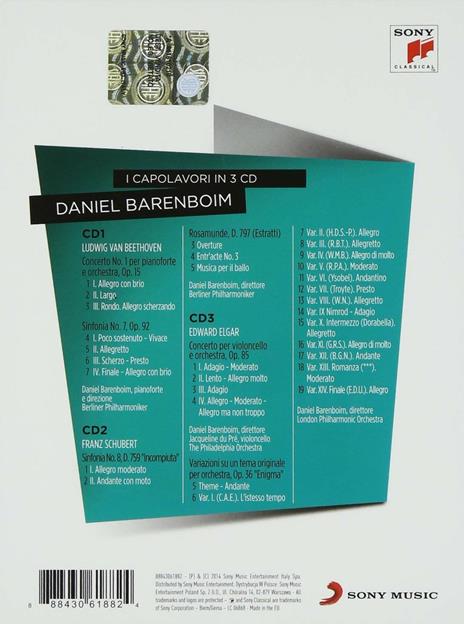 I Capolavori in 3 cd - CD Audio di Daniel Barenboim - 2