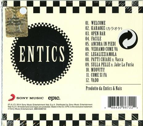 Entics Television. Vol.3 - CD Audio di Entics - 2