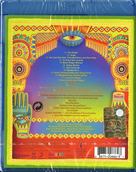 Santana. Corazon. Live from Mexico: Live It to Believe It (Blu-ray) - Blu-ray di Santana - 2