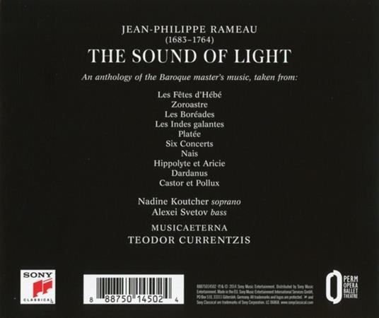 The Sound Of Light - CD Audio di Jean-Philippe Rameau,Musica Aeterna,Teodor Currentzis - 2