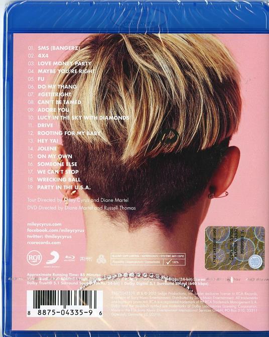 Miley Cyrus. Bangerz Tour (Blu-ray) - Blu-ray di Miley Cyrus - 2