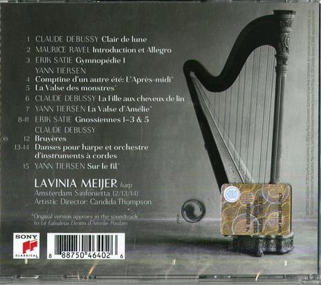 Voyage. Musica francese per arpa - CD Audio di Lavinia Meijer,Amsterdam Sinfonietta - 2