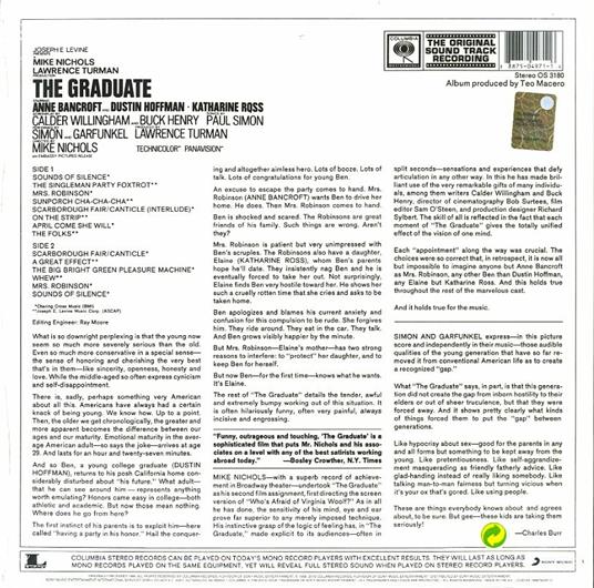 The Graduate (Colonna sonora) - Vinile LP di Simon & Garfunkel - 2