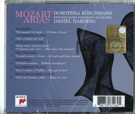 Arie d'opera - CD Audio di Wolfgang Amadeus Mozart,Daniel Harding,Dorothea Röschmann,Swedish Radio Symphony Orchestra - 2