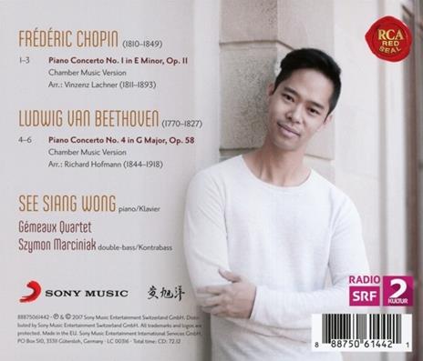 Concerto per Pianoforte n.1 - Concerto per Pianoforte n.4 - CD Audio di Ludwig van Beethoven,Frederic Chopin - 2