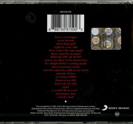 Greatest Hits - CD Audio di Eurythmics - 2