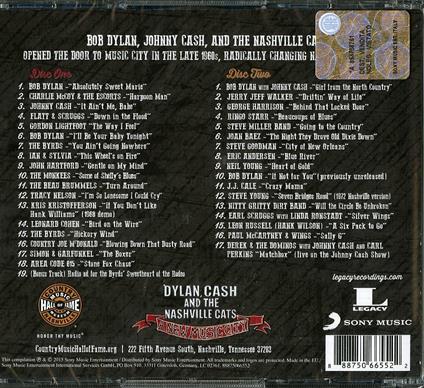 Dylan, Cash and the Nashville Cats. A New Music City - CD Audio di Johnny Cash,Bob Dylan