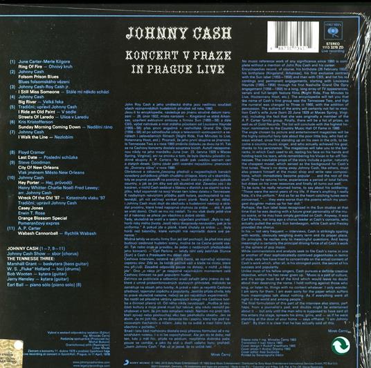 Koncert V Praze. In Prague- Live - Vinile LP di Johnny Cash - 2