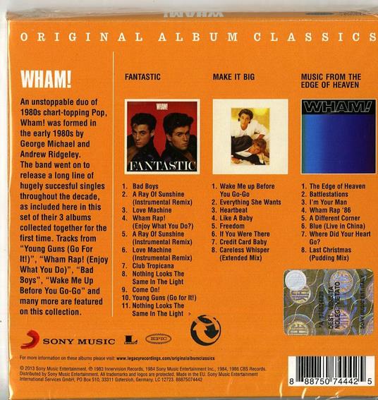 Original Album Classics - CD Audio di Wham! - 2