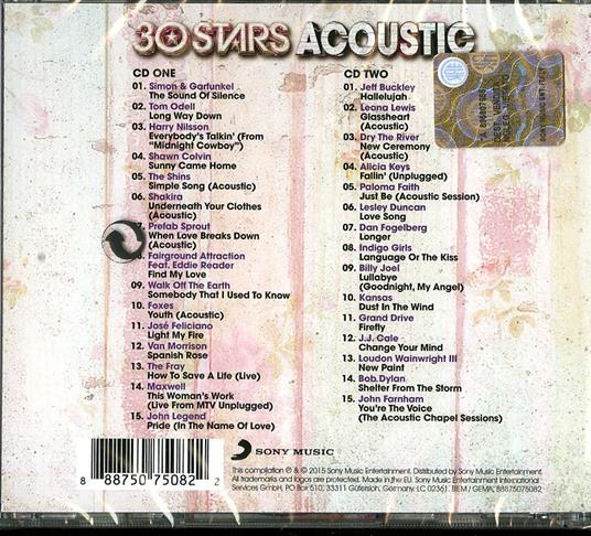 30 Stars. Acoustic - CD Audio - 2