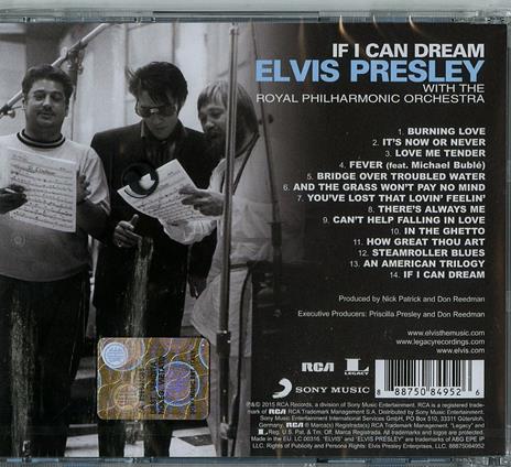 If I Can Dream. Elvis Presley with the Royal Philharmonic Orchestra - CD Audio di Elvis Presley,Royal Philharmonic Orchestra - 2
