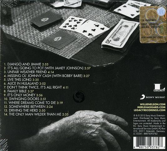Django and Jimmie - CD Audio di Willie Nelson,Merle Haggard - 2