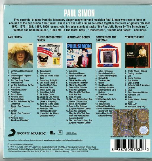 Original Album Classics - CD Audio di Paul Simon - 2