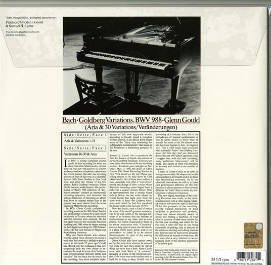 Variazioni Goldberg (1981 Recordings) - Vinile LP di Johann Sebastian Bach,Glenn Gould - 2