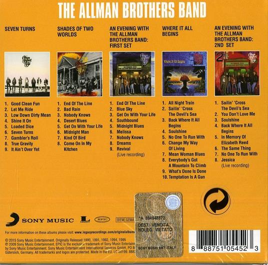 Original Album Classics - CD Audio di Allman Brothers Band - 2