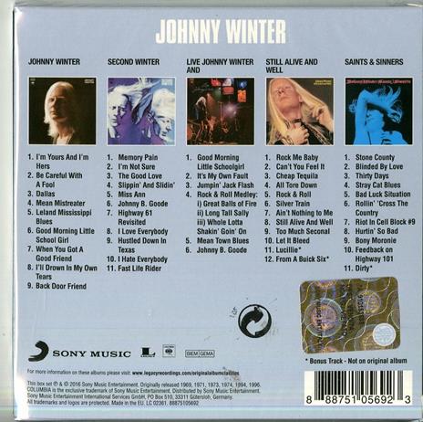 Original Album Classics - CD Audio di Johnny Winter - 2