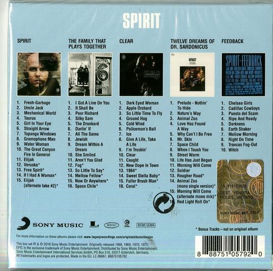 Original Album Classics - CD Audio di Spirit - 2