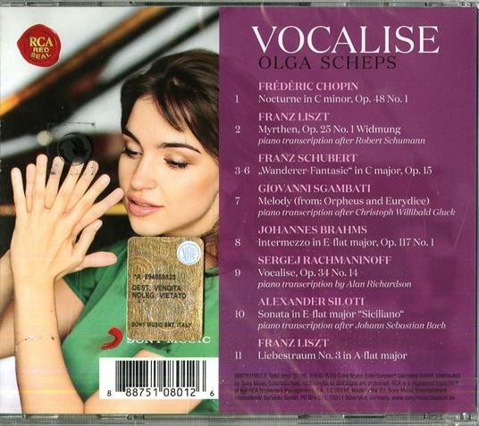 Vocalise - CD Audio di Olga Scheps - 2