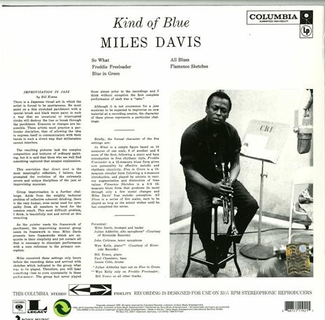 Kind of Blue - Vinile LP di Miles Davis - 2