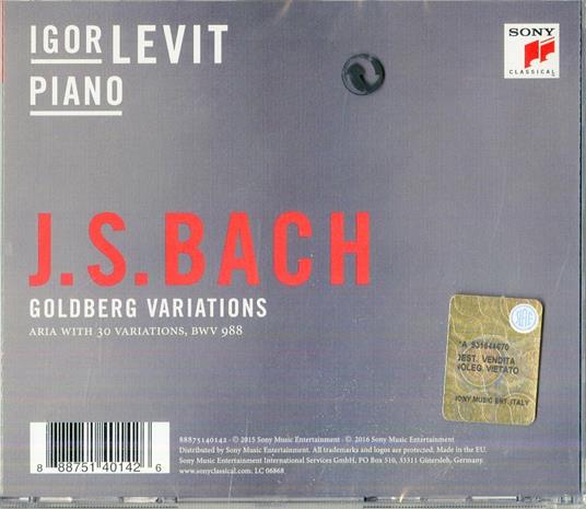 Variazioni Goldberg - CD Audio di Johann Sebastian Bach,Igor Levit - 2