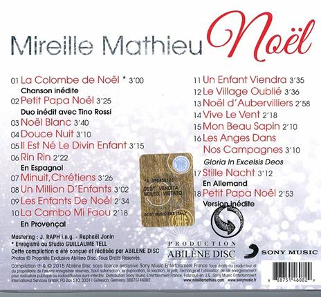 Noël - CD Audio di Mireille Mathieu - 2