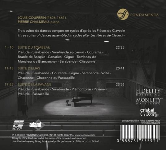 Couperin - CD Audio di Louis Couperin,Pierre Chalmeau - 2