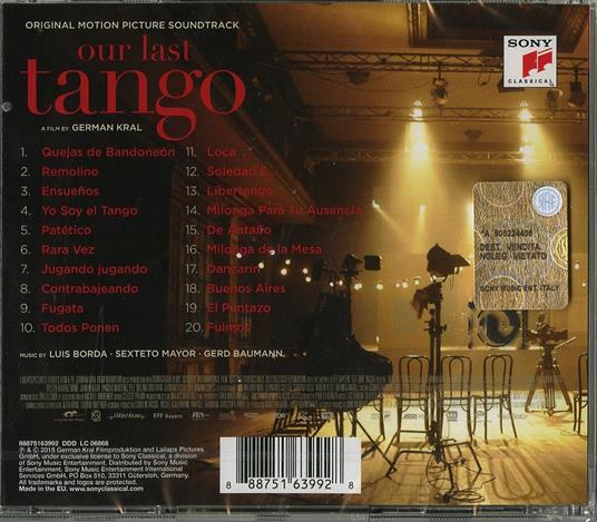 Our Last Tango (Colonna sonora) - CD Audio - 2
