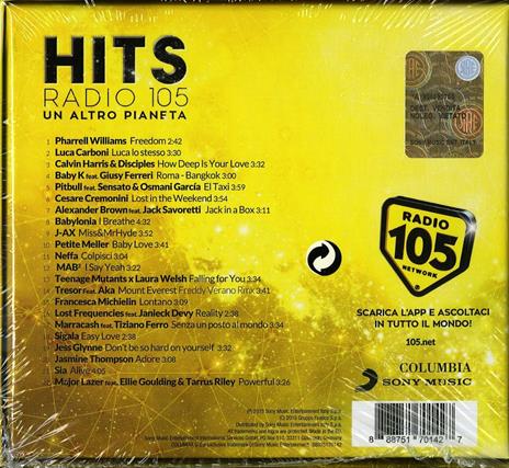 Radio 105 Hits - CD Audio - 2