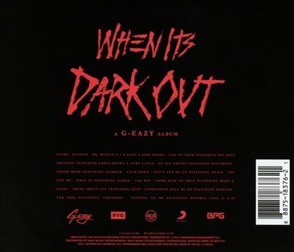 When It's Dark Out - CD Audio di G-Eazy