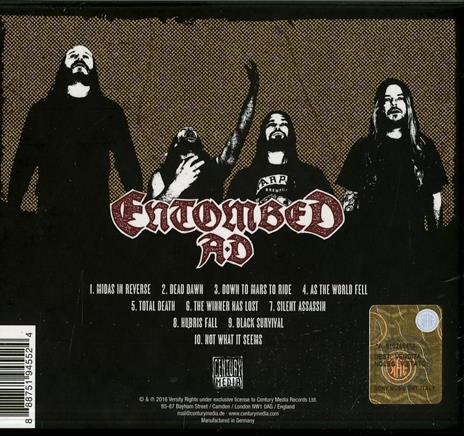Dead Dawn (Box Set Limited Edition + Musicassetta) - CD Audio di Entombed,Entombed A.D. - 2