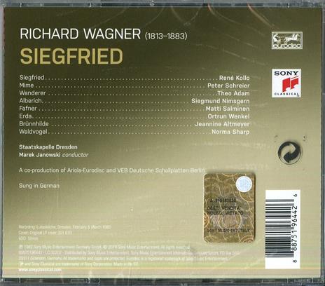 Siegfried - CD Audio di Richard Wagner,René Kollo,Theo Adam,Marek Janowski,Staatskapelle Dresda - 2