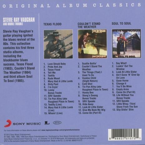Original Album Classics - CD Audio di Stevie Ray Vaughan - 2