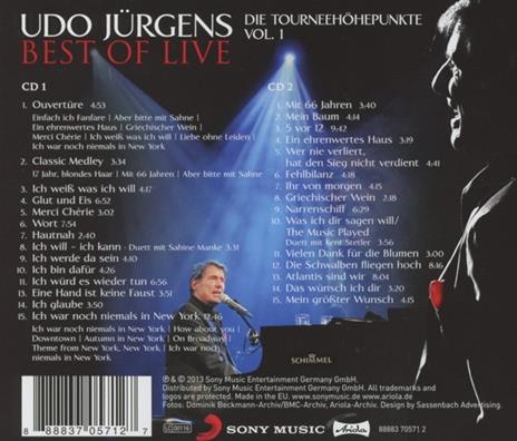 Best of Live. Die - CD Audio di Udo Jürgens - 2