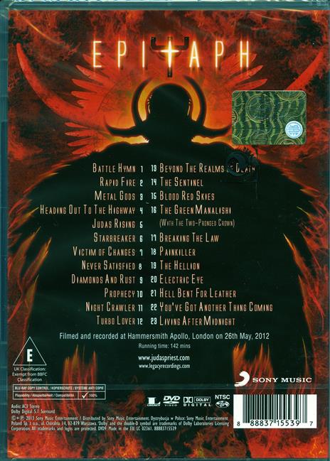 Judas Priest. Epitaph (DVD) - DVD di Judas Priest - 2