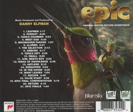 Epic (Colonna sonora) - CD Audio di Danny Elfman - 2