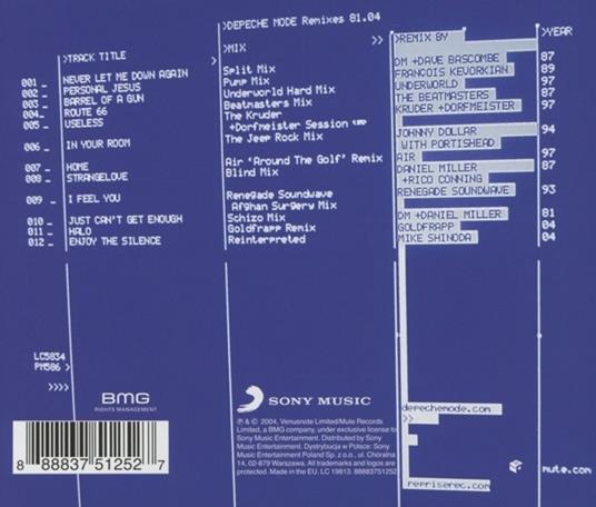 Remixes 81>04 - CD Audio di Depeche Mode - 2