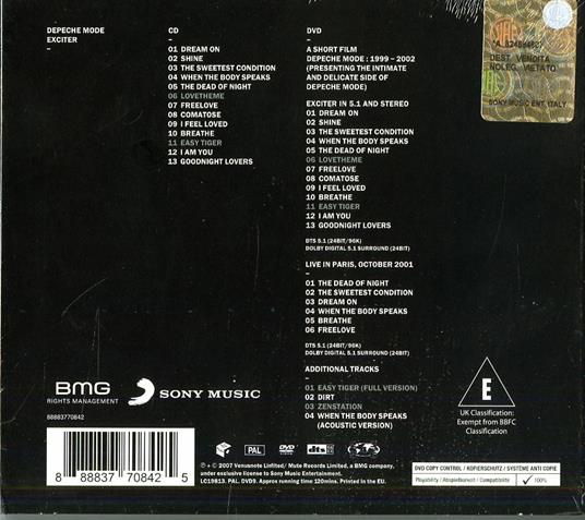 Exciter - CD Audio + DVD di Depeche Mode - 2