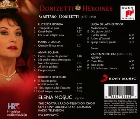 Donizetti Heroines - CD Audio di Gaetano Donizetti,Ivo Lipanovic,Elena Mosuc,Symphony Orchestra of Croatian Radiotelevision - 2