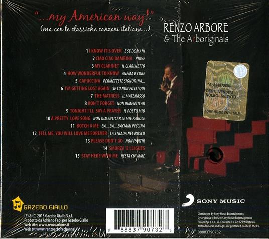 My American Way! (Ma con le classiche canzoni italiane) - CD Audio di Renzo Arbore,Arboriginals - 2