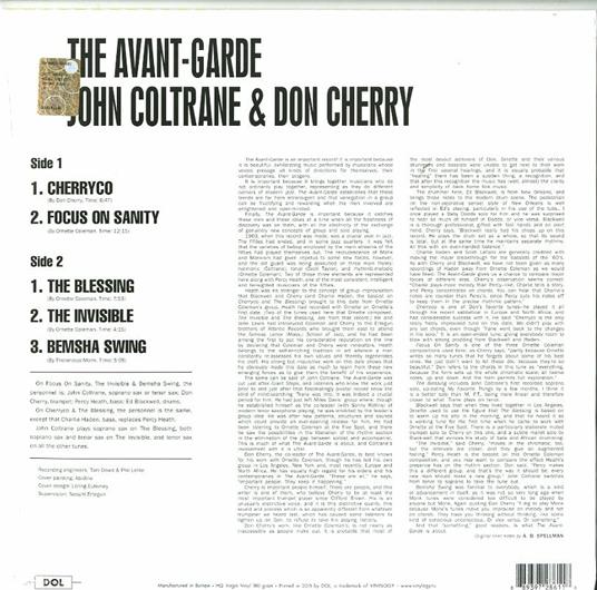 The Avant Garde - Vinile LP di Don Cherry,John Coltrane
